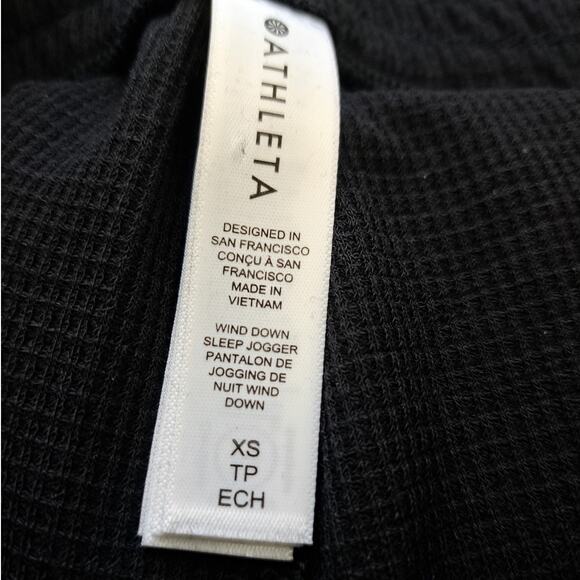 Athleta Wind Down Black Sleep Jogger Size XS NWT0 - Picture 7 of 8
